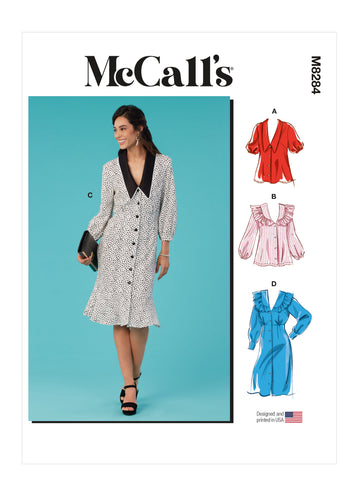 McCall's Misses' Tops and Dresses M8284 - Sewing Pattern