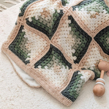 Log Cabin Baby Blanket