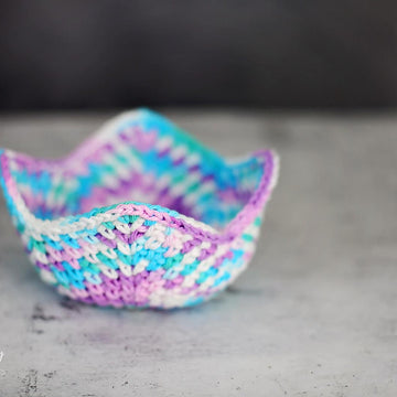 Moss-Stitch Soup Bowl Cozy