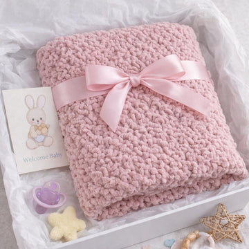 Easy Chenille Baby Blanket Knitting Pattern PDF | Beginner Blanket Pattern