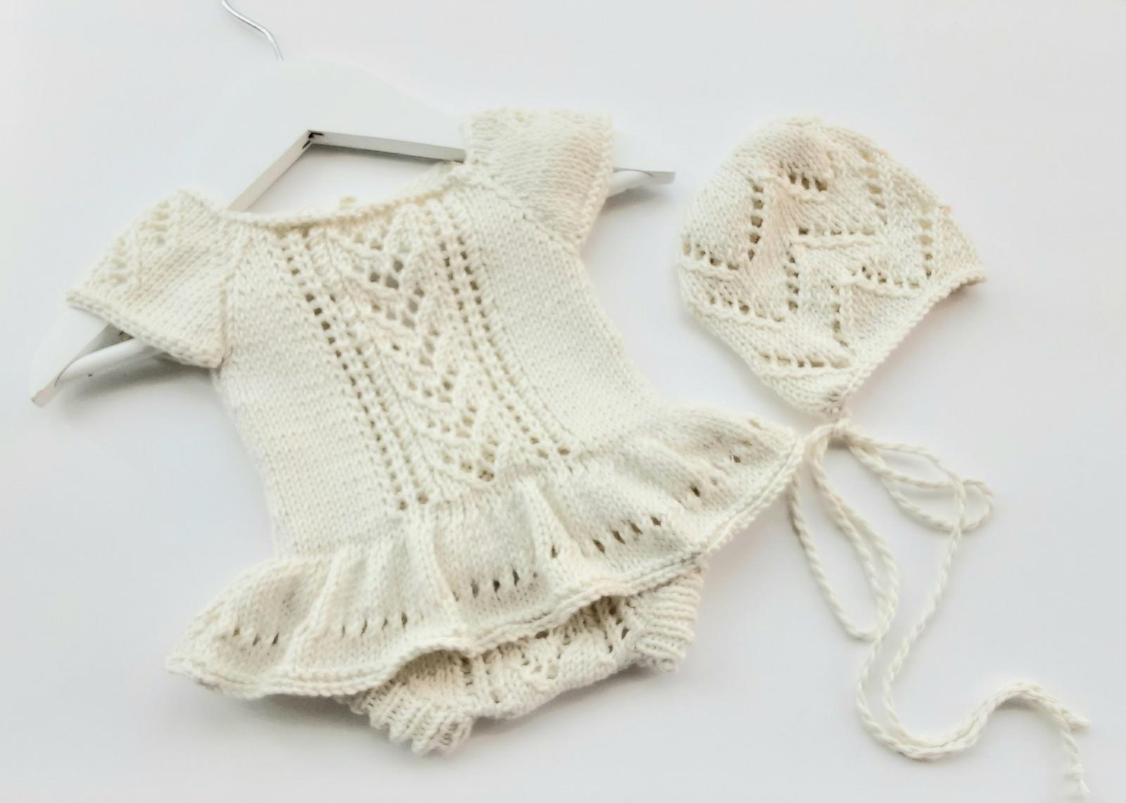 Heidi romper and bonnet