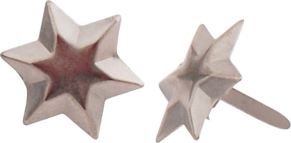 Creative Impressions Metal Paper Fasteners 50/Pkg - Pewter 6-Point Star