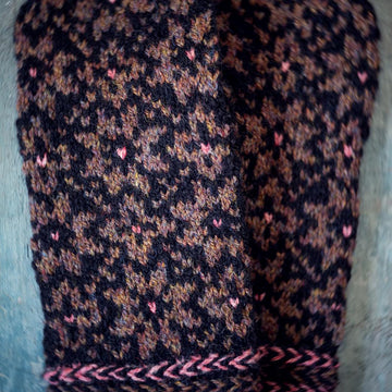 Norwegian Black Rose Mittens