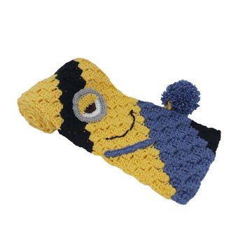 Yellow Blue Cartoon Scarf C2C