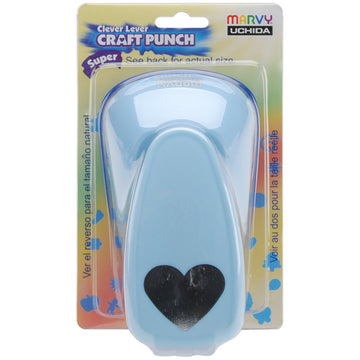 Uchida Clever Lever Super Jumbo Craft Punch - Heart