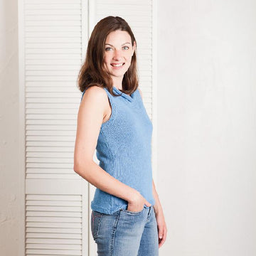 Drapey Cowl Neck Tank Top