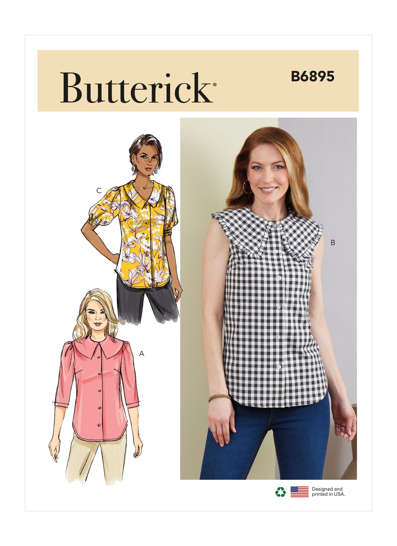 Butterick Misses' Top B6895 - Sewing Pattern