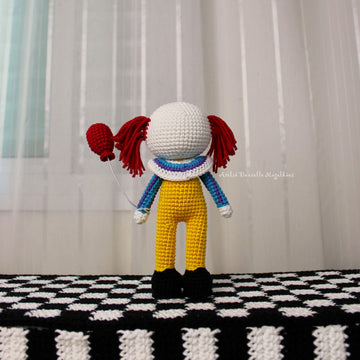 Pennywise Amigurumi Pattern – Large Size Crochet PDF