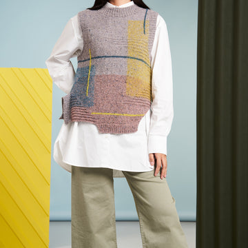 Asymmetry Vest in Rowan Felted Tweed & Kidsilk Haze - ZB301-00009-ENPFR - Downloadable PDF