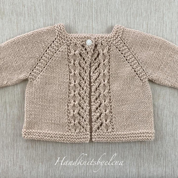 Baby Cardigan with Fancy Borders