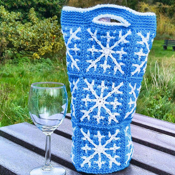Snowfall Wine Cozy