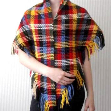 Vintage tartan shawl