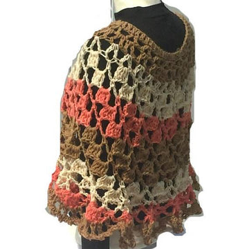Cheesecake Crochet Poncho Shawl