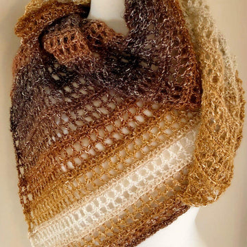 Caramel Delight Crochet Shawlette