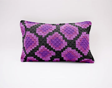 Pink Snake Pillow Cover C2C Crochet Pattern