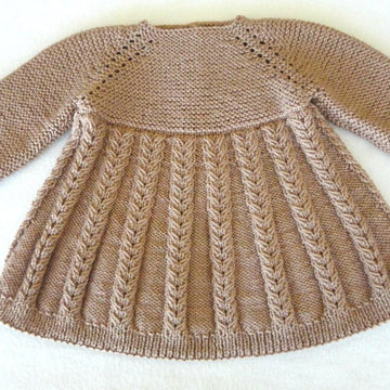 Knitted Baby Cardigan Isabella Pattern by Elena Mitchell