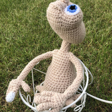 Alien amigurumi doll