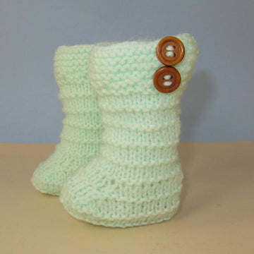 Easy Baby Stripey High Top Booties