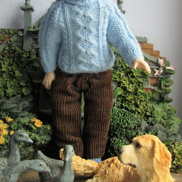 1:12th scale Aran sweater 10