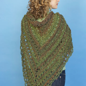 Splendid Triangle Shawl in Lion Brand Homespun - 80982AD