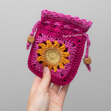 Sun and Moon Drawstring Pouch