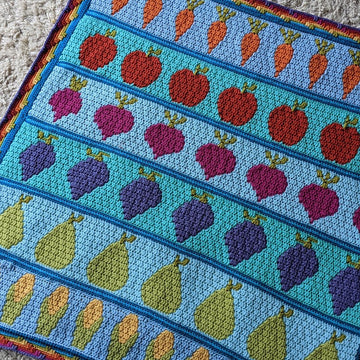 Harvest Fruit & Veg Blanket