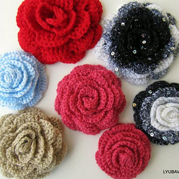 Crochet Rose Flower