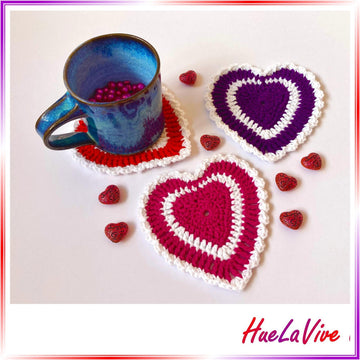 Heart coaster by HueLaVive