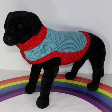 Dog Chunky 2 Colour Side Button Coat