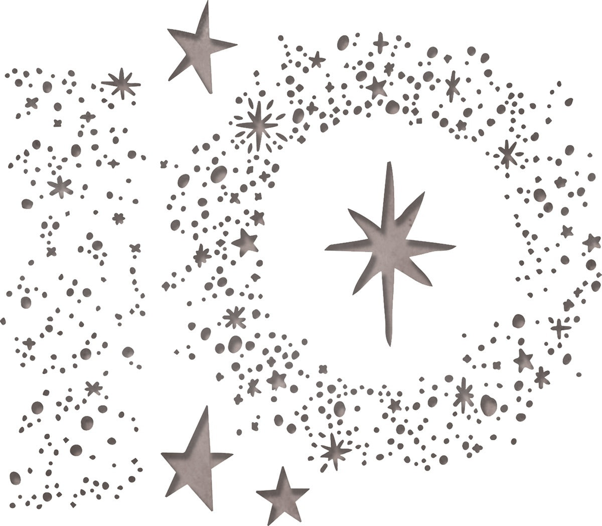 Sizzix Thinlits Dies By Tim Holtz 6/Pkg - Snowy Stars