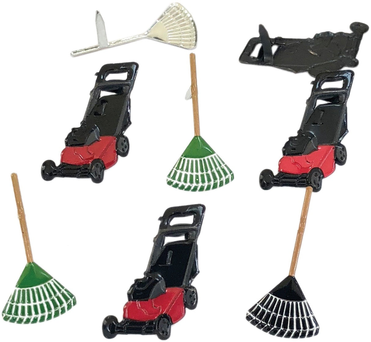 Eyelet Outlet Shape Brads 12/Pkg - Lawn