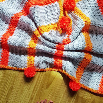 Neon Shock Baby Blanket