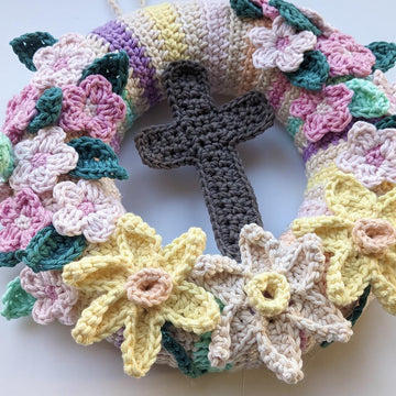 Easter Cross Wreath