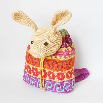 Color block drawstring bag