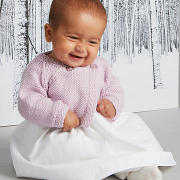 Leia Cropped Cardigan - Knitting Pattern in MillaMia Naturally Soft Aran