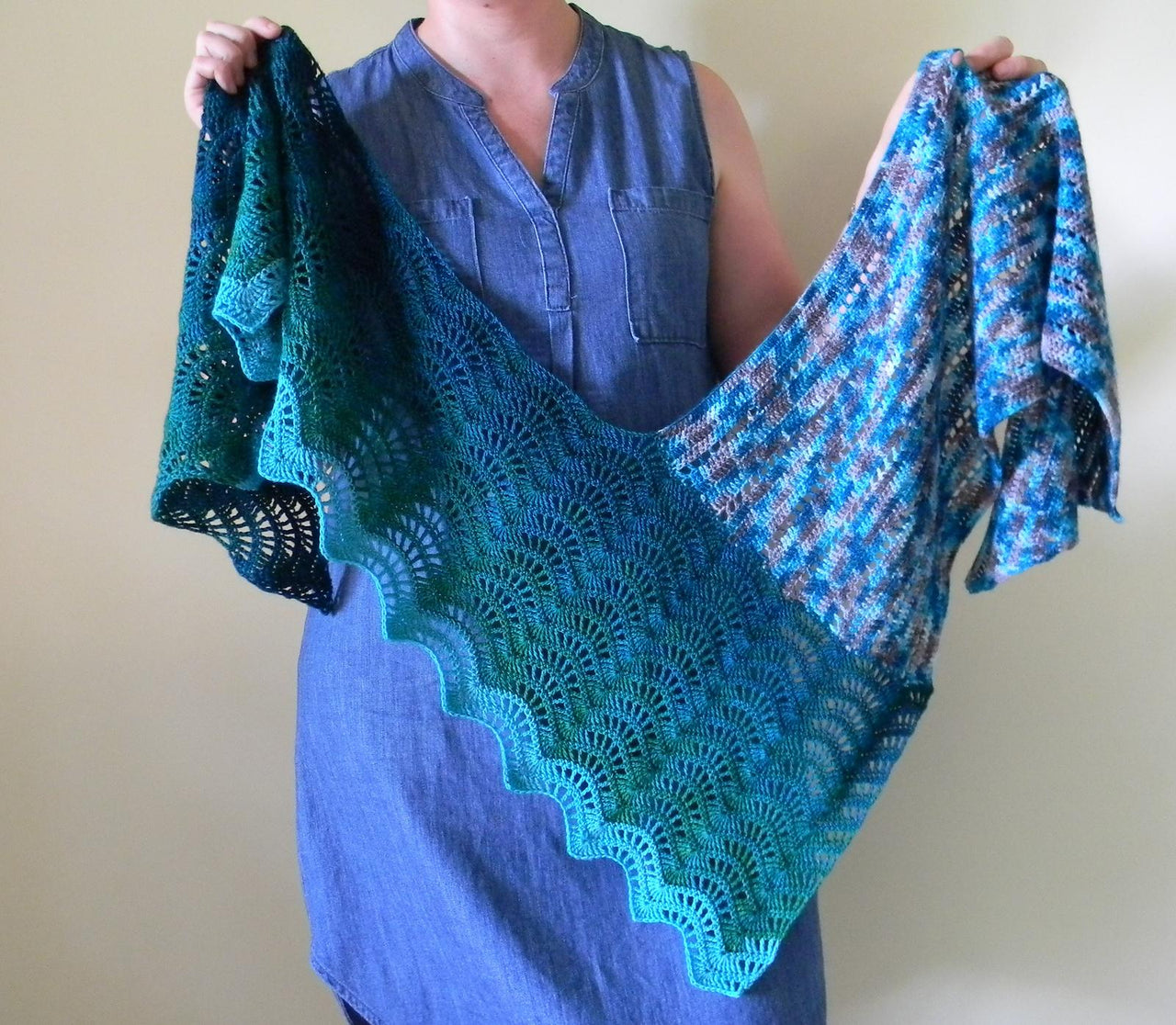 Counting Waves Shawl