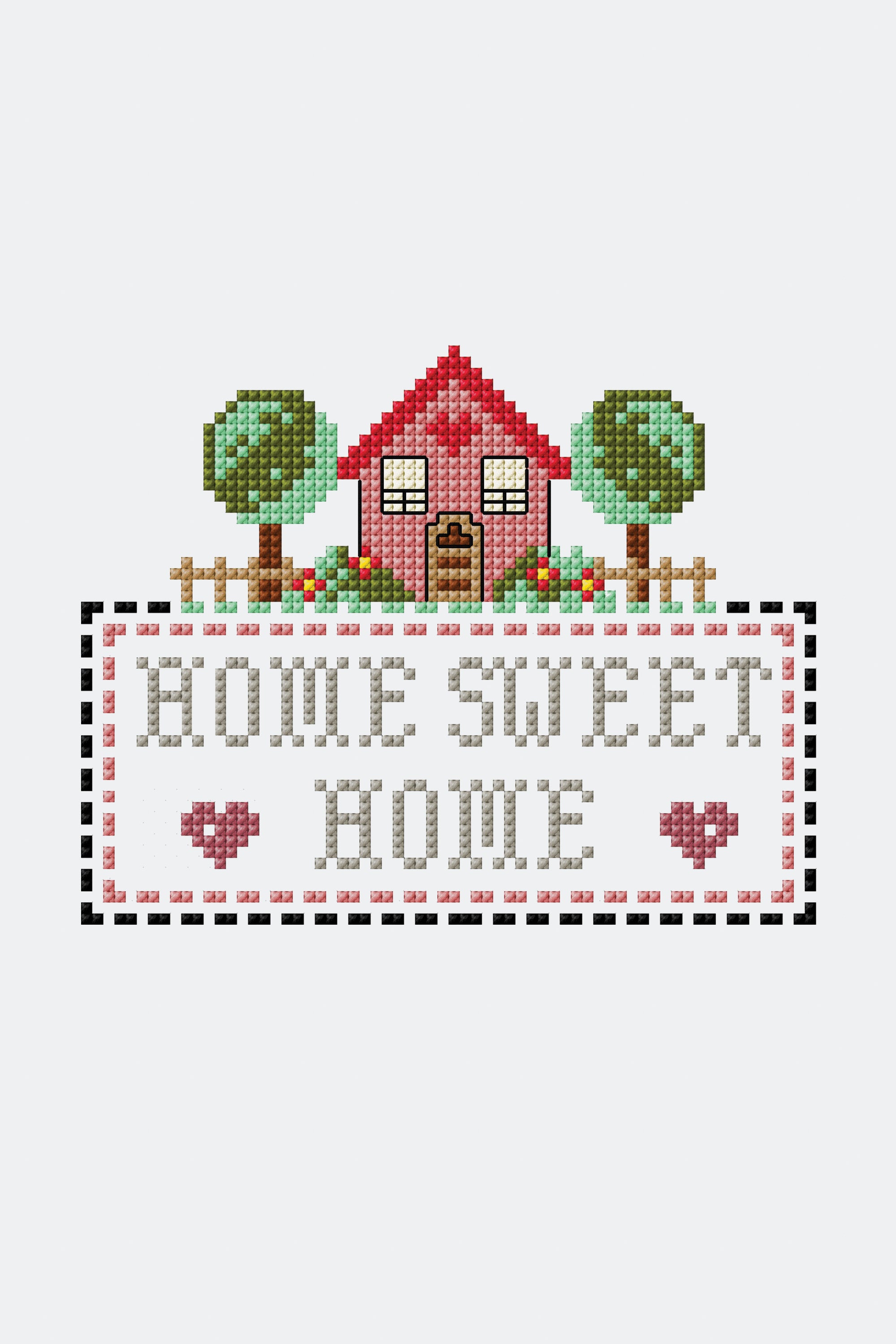 Home Sweet Home  in DMC - PAT0110 -  Downloadable PDF
