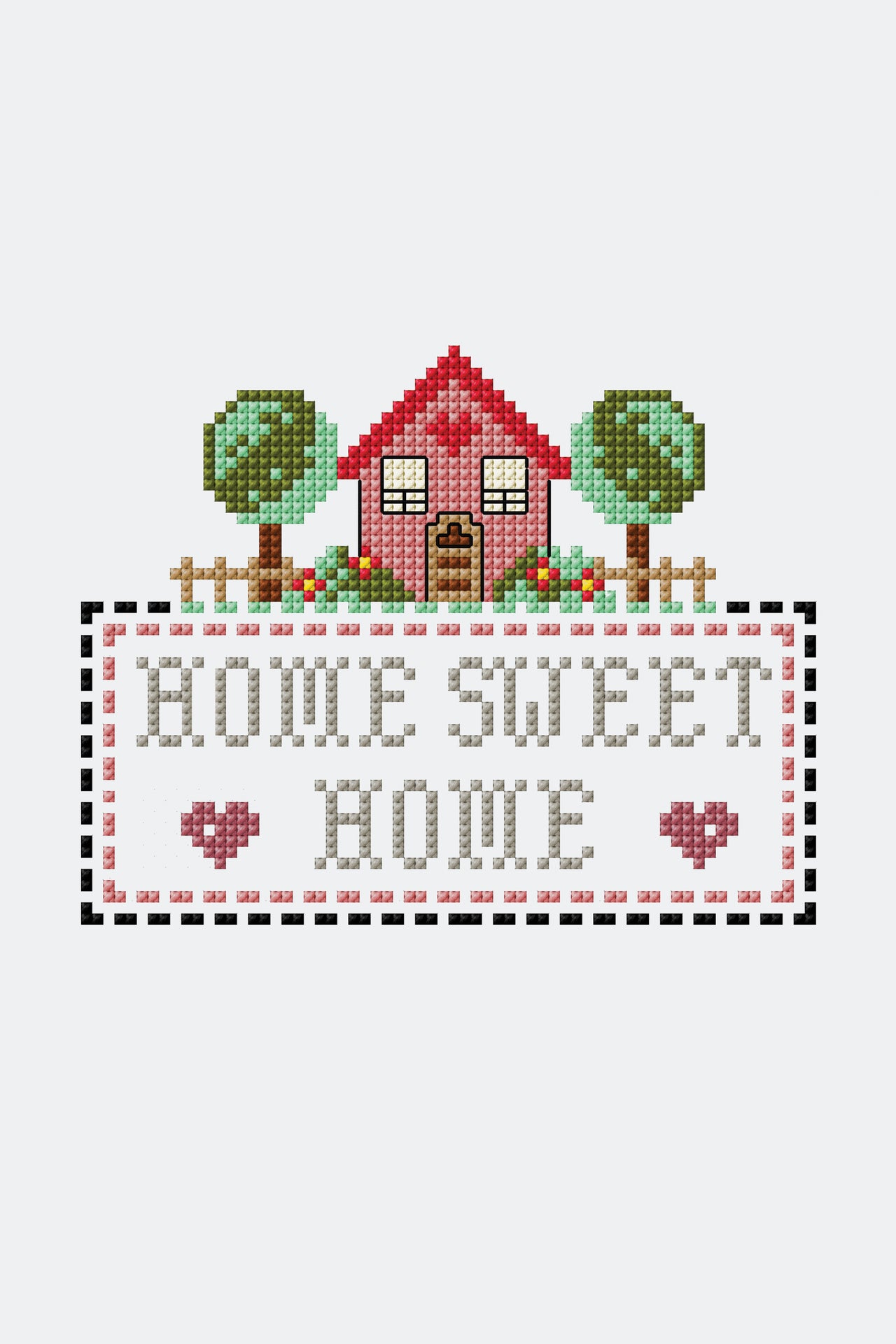 Home Sweet Home  in DMC - PAT0110 -  Downloadable PDF