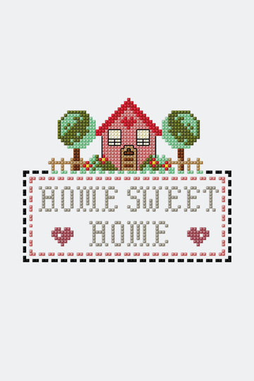 Home Sweet Home  in DMC - PAT0110 -  Downloadable PDF