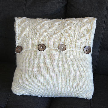Chunky Cable Throw Pillow