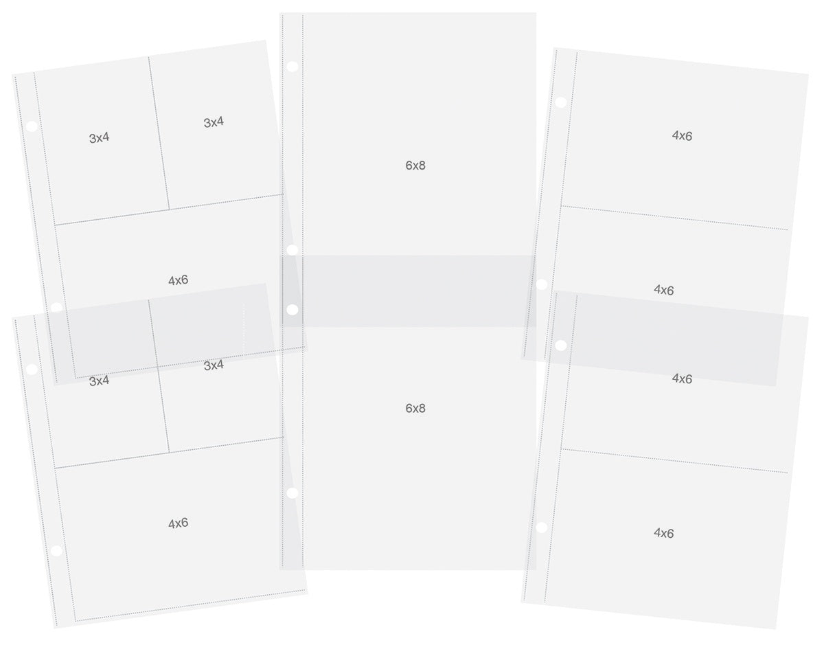 Simple Stories Sn@p! Pocket Pages For 6"X8" Binders 12/Pkg - Variety Pack