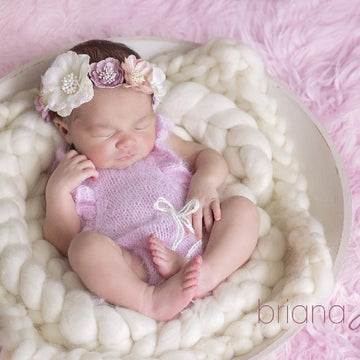 Ruffle Butterfly Knit Onesie