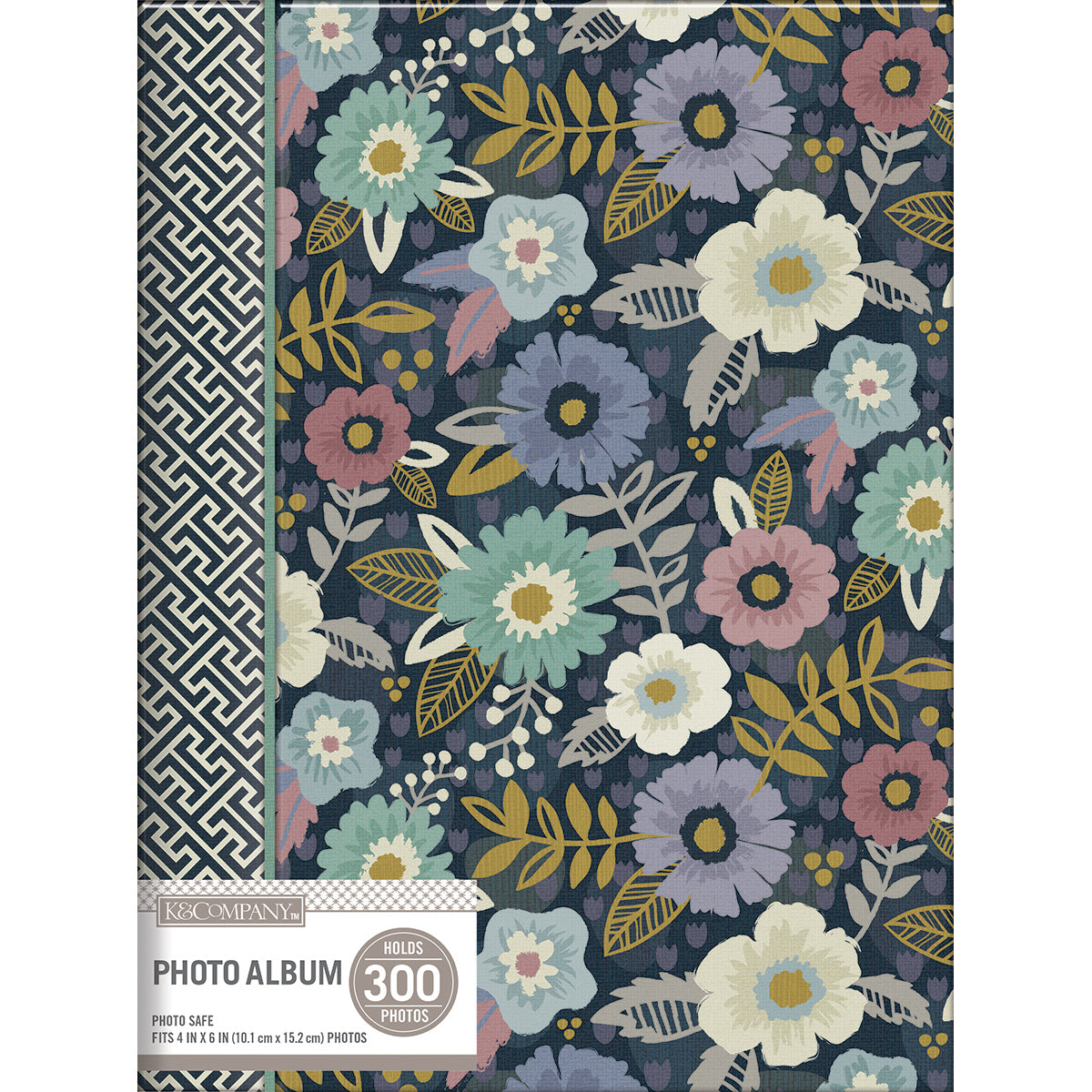 K&Company 3 Up Spiral Memo Photo Album 13"X9.5" - Simple Floral