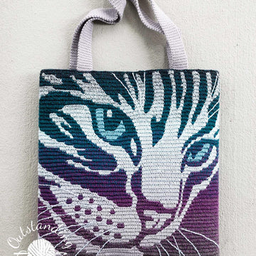 Cat Mosaic Bag and Pillow