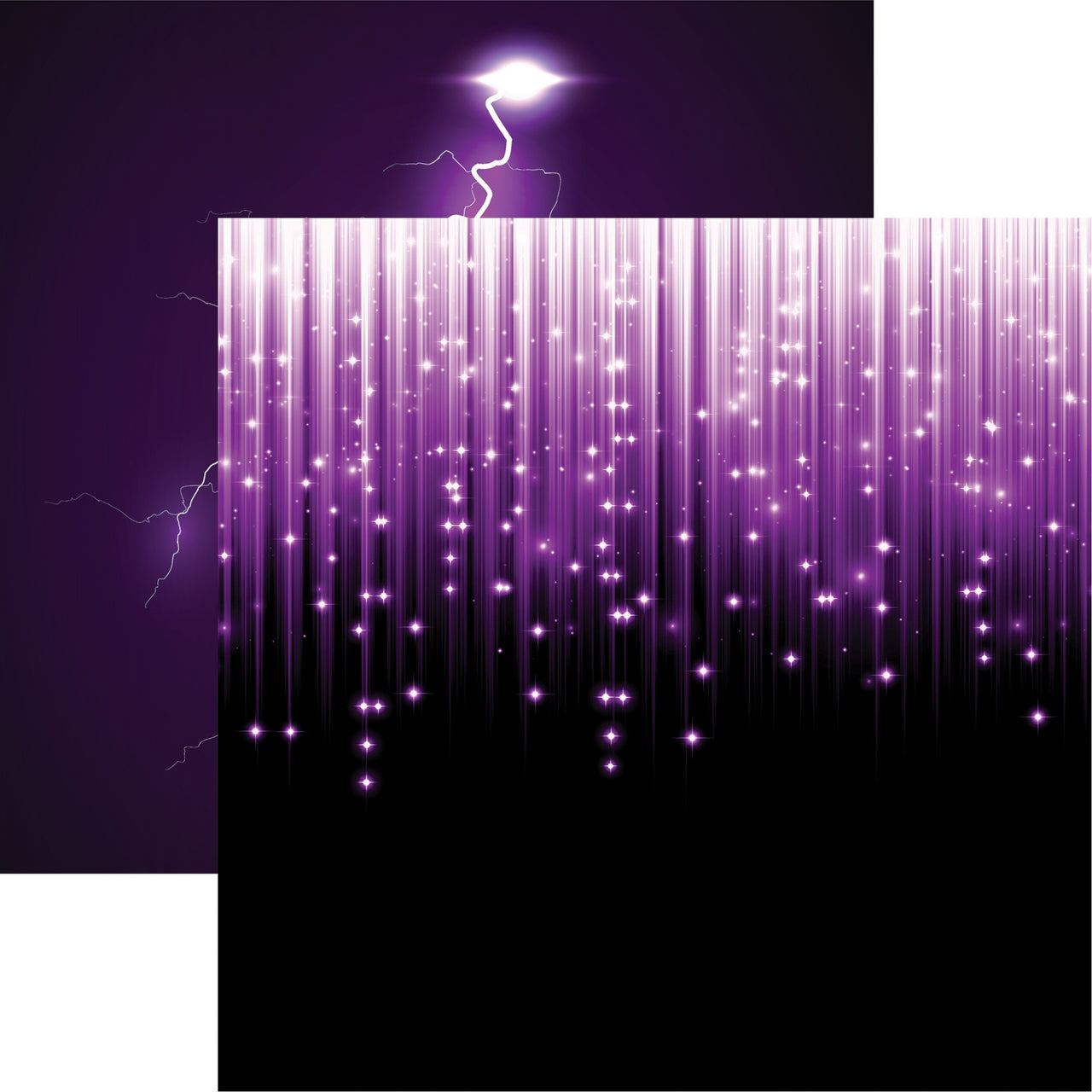 Reminisce Ultraviolet Double-Sided Cardstock 12"X12" 25/Pkg - Brilliance
