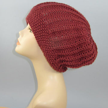 Moss Stitch Cuff Fishermans Slouch Hat