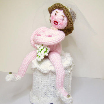 Blushing Shy Bride on Wedding Cake Chocolate Orange Cover Cosy
