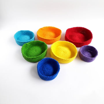 Rainbow Nested Baskets