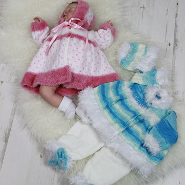 Knitting Pattern baby jacket & hat UK & USA Terms # 102