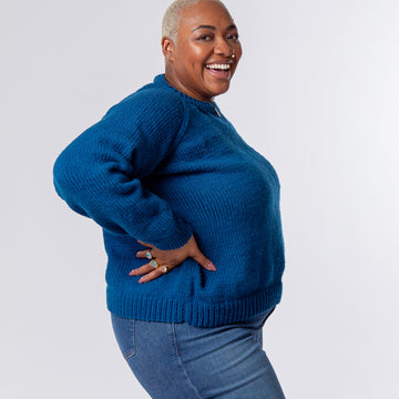 "Autumn Breeze Sweater" - Sweater Knitting Pattern in Paintbox Yarns Simply Chunky